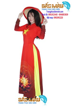 ao-dai-co-do-sao-vang