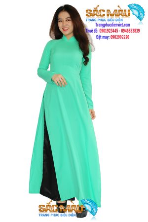 ao-dai-dơn-xanh-la