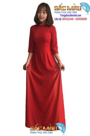 ao-dai-do-tron