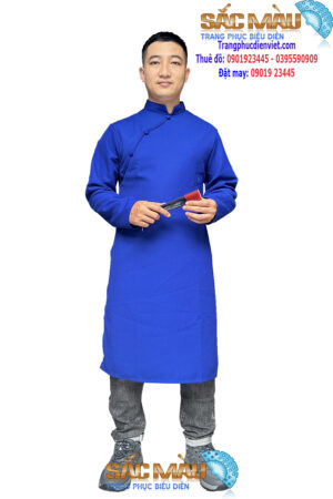ao-dai-cach-tan-nam-xanh-tron